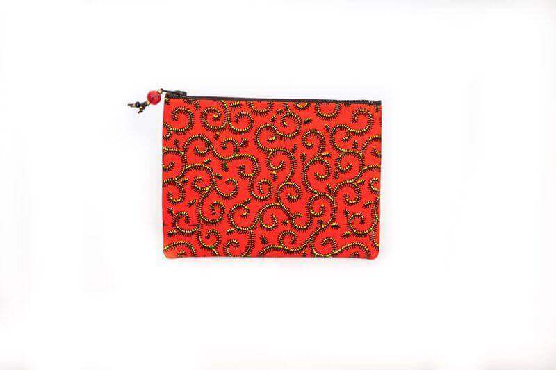 Petite pochette algue rouge