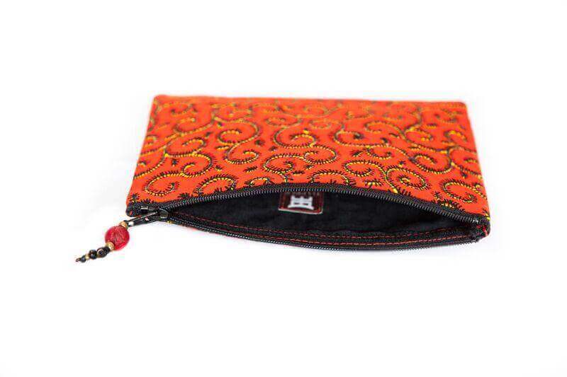 Petite pochette algue rouge
