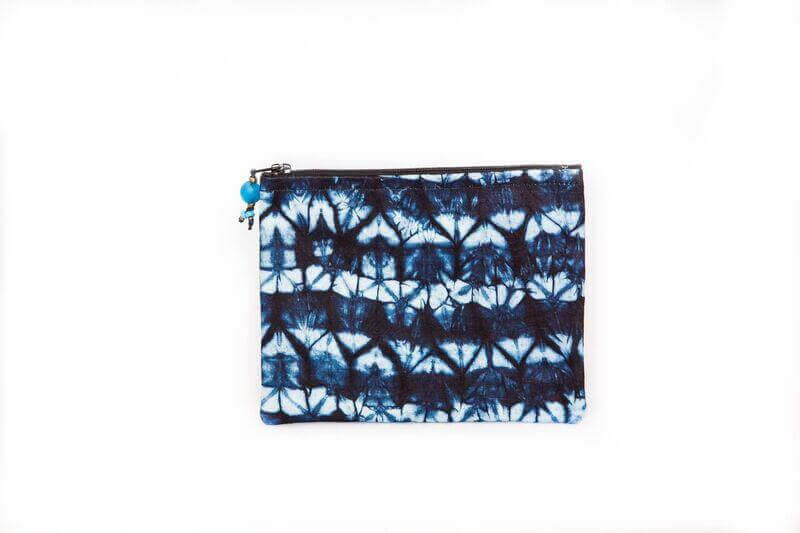 Petite pochette indigo